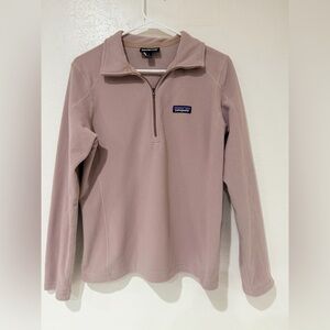 Patagonia Women's Mauve Pink Quarter-Zip Sweatshirt size S